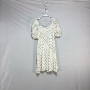 In Loom dress cream with little flowers size large